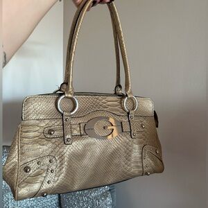 Guess Metallic Gold Shoulder Bag